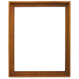 Ampersand Floaterframe - Bold, Walnut, 16" x 20", 1-1/2", front view