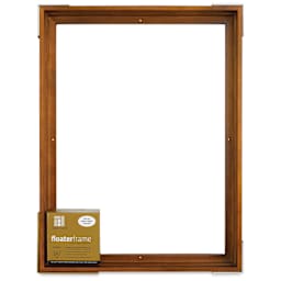  Ampersand Floaterframe - Bold, Walnut, 18" x 24", 1-1/2", front of packaging