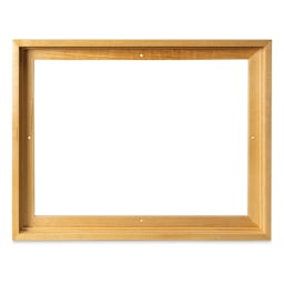 Ampersand Floaterframe - Front view of Bold Face, Maple Frame, 7/8" depth