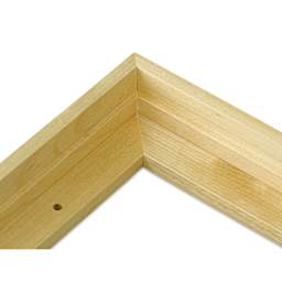 Ampersand Floaterframe - Thin, Maple, 5" x 7", 7/8", corner close-up