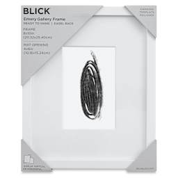 Blick Emery Gallery Frame - White, 8" x 10", with Easel Back