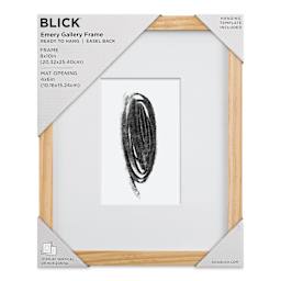 Blick Emery Gallery Frame - Natural, 8" x 10", with Easel Back in package