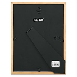 Blick Emery Gallery Frame - Natural, 9" x 12", with Easel Back back of frame