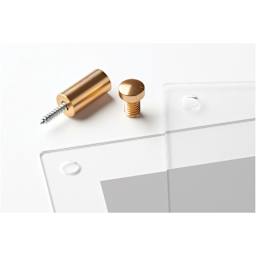 Cool Modern Frame, Goldtone Hardware - 21" x 27" (Corner post)