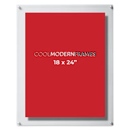 Cool Modern Frame, Silvertone Hardware - 21" x 27" (Front)