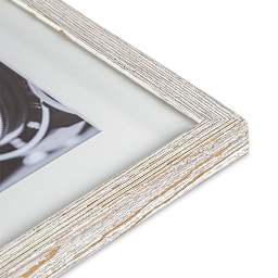 Blick Westwood Frames - Whitewash, Thin, 8" x 10" close up of corner