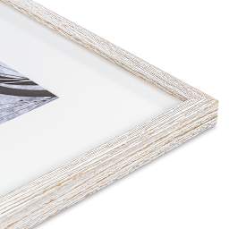 Blick Westwood Frames - Whitewash, Thin, 16" x 20" close up of corner