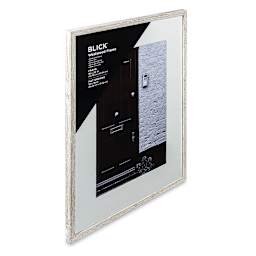 Blick Westwood Frames - Whitewash, Thin, 18" x 24" side view
