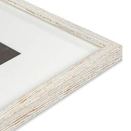 Blick Westwood Frames - Whitewash, Thin, 18" x 24" close up of corner
