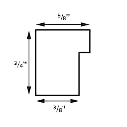 MCS East Village Frames - Diagram showing dimensions of frame