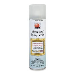 Odif Metal Leaf Spray Sealer - Front of capped 6.5 oz Can