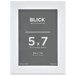 Blick Bellevue Frame - White, 5" x 7", front of frame