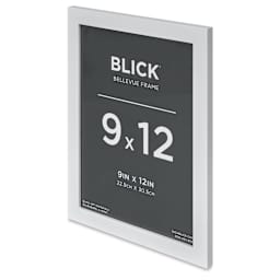 Blick Bellevue Frame - White, 9" x 12", at an angle