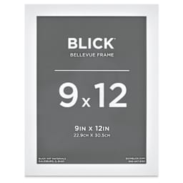 Blick Bellevue Frame - White, 9" x 12", front of frame