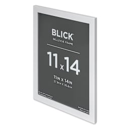 Blick Bellevue Frame - White, 11" x 14", at an angle