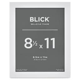 Blick Bellevue Frame - White, 8-1/2" x 11", front of frame