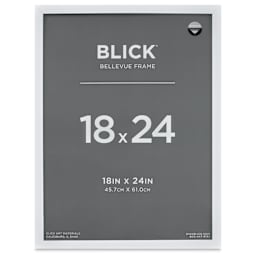 Blick Bellevue Frame - White, 18" x 24", front of frame
