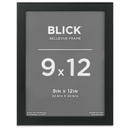 Blick Bellevue Frame - Black, 9" x 12", front of frame