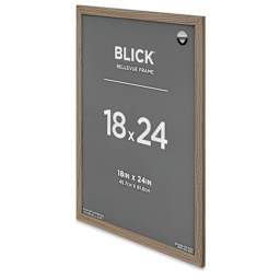 Blick Bellevue Frame - Grey Woodgrain, 18" x 24", at an angle