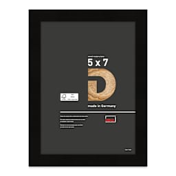 Deha Design Fontana Wood Frame - with Easel Back, Black, 5" x 7"