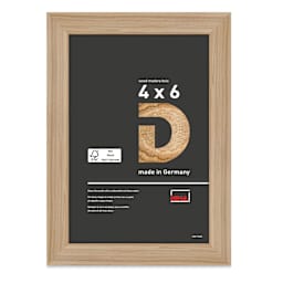 Deha Design Fontana Wood Frame - with Easel Back, Natural Oak, 4" x 6"