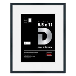 Deha Design Tribeca Frame - Black, 8-1/2" x 11", 6" x 8" Mat, with Easel Back