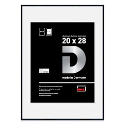 Deha Design Tribeca Frame - Black, 20" x 28", 16" x 24" Mat