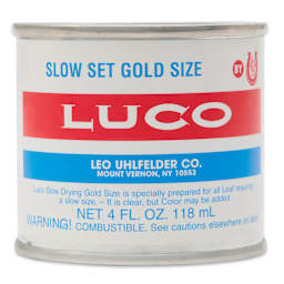 Luco Slow Set Gold Size - 4 oz, front of can