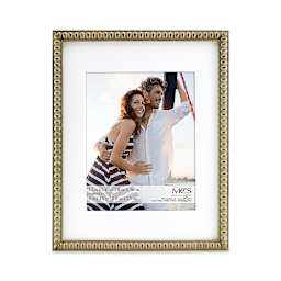 MCS Thin Bead Frame - Champagne, 11" x 14" w/8" x 10" Mat