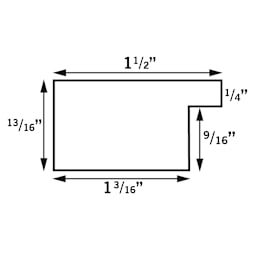Blick Gallery Frames (Frame profile diagram)