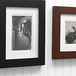Nielsen Bainbridge Gallery Solutions Wood Frames - Black and Espresso Frames hanging on wall