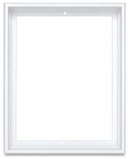 Blick Contour Floater Frames - Front view of White Frame