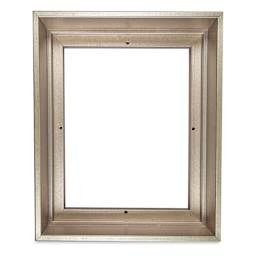 Blick Contour Floater Frame - 8" x 10" x 1-1/2", Silver