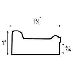Blick Cambridge Plein Air Frames - Drawing showing dimensions of Frames