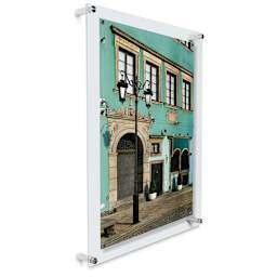Wexel Art Single Panel Acrylic Display Frame - 27" x 39", with silver hardware