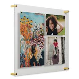 Wexel Art Single Panel Acrylic Display Frame - 19" x 23", with gold hardware