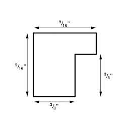 Nielsen Bainbridge Snap Gallery Frames - Diagram showing frame dimensions