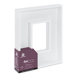 Ampersand DuoFrame - White, 5" x 7" side view