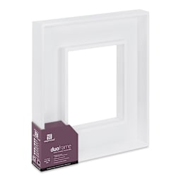 Ampersand DuoFrame - White, 8" x 10" side view