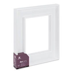 Ampersand DuoFrame - White, 11" x 14" side view