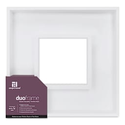 Ampersand DuoFrame - White, 6" x 6"