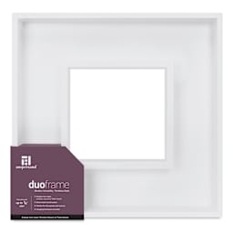 Ampersand DuoFrame - White, 8" x 8"