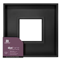 Ampersand DuoFrame - Black, 6" x 6"