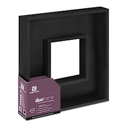 Ampersand DuoFrame - Black, 6" x 6" side view