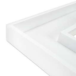 Close up of frieze on white Ampersand DuoFrame.