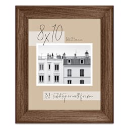 MCS Classic Edge Frame - 8" x 10", Walnut with Easel Back
