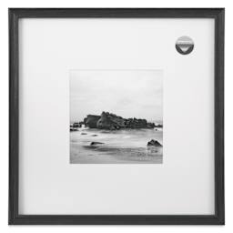 Blick Theo Frame with Mat - Charcoal, 16" x 16" front