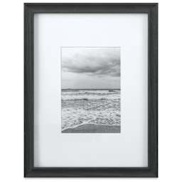Blick Theo Frame with Mat - Charcoal, 9" x 12" front