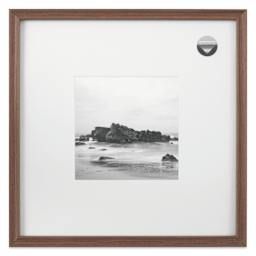 Blick Theo Frame with Mat - Walnut, 16" x 16" front