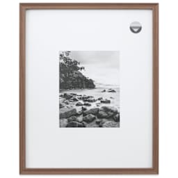 Blick Theo Frame with Mat - Walnut, 16" x 20" front